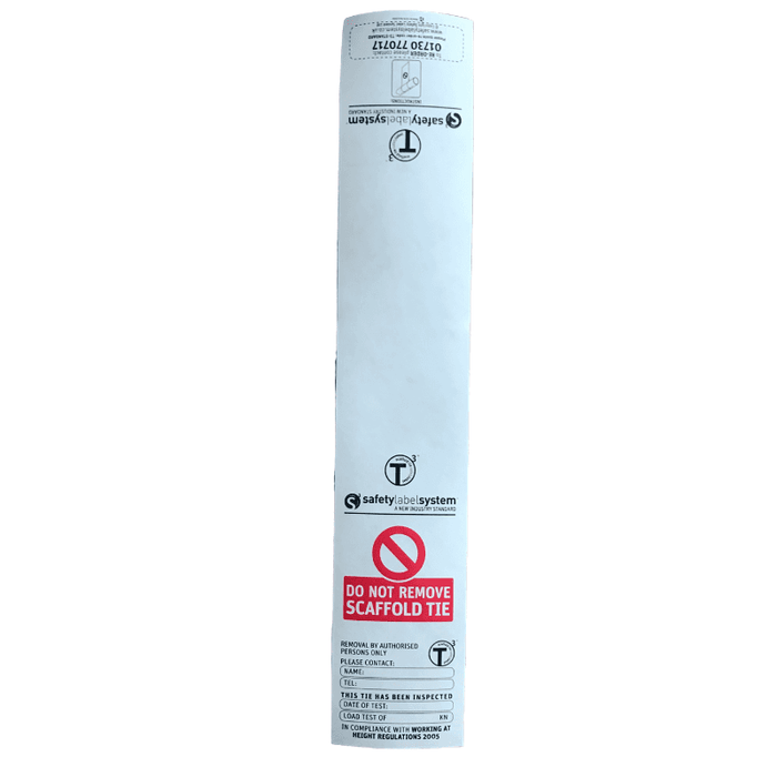 Scaffold Tie Safety Labels - Do Not Remove Tie