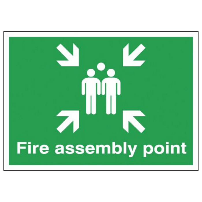 Fire Assembly Point Sign 594mm x 420mm