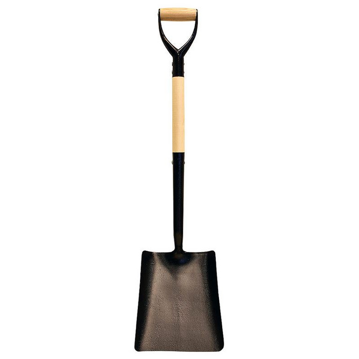 Square Mouth Shovel - Wooden D Handle