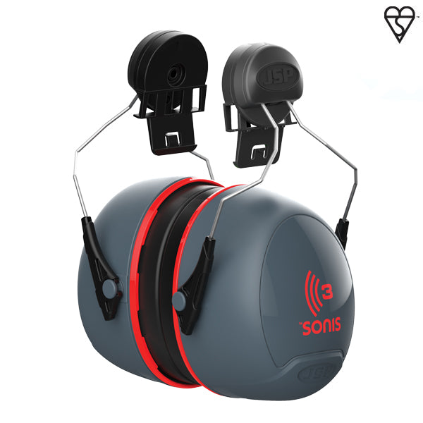 JSP Sonis 3 Helmet Mounted Ear Defenders 36db SNR