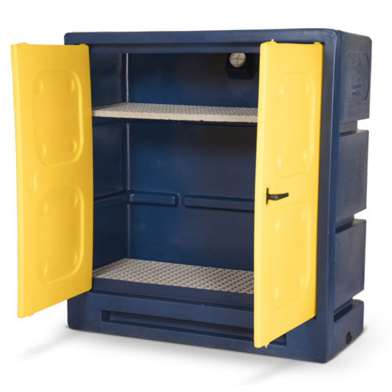 Armorgard Chemcube cabinet double open