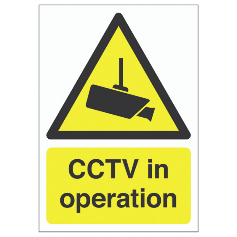 CCTV in Operation Sign 420mm x 297mm