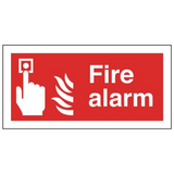 Fire Alarm Sign 100mm x 200mm