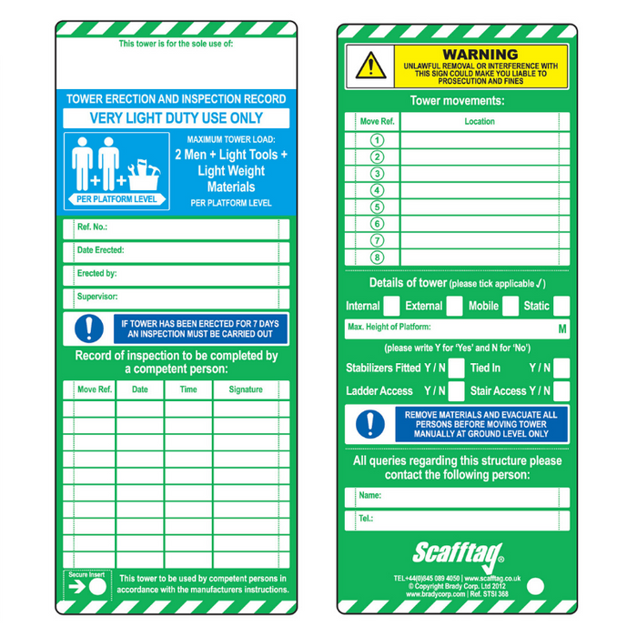 Towertag® Inserts