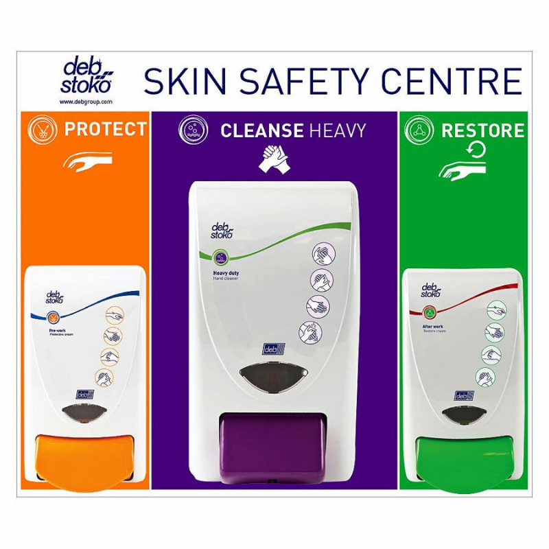 Deb Stoko Skin Safety Centre 3 Step - Small - 2 litre plus 1 litre