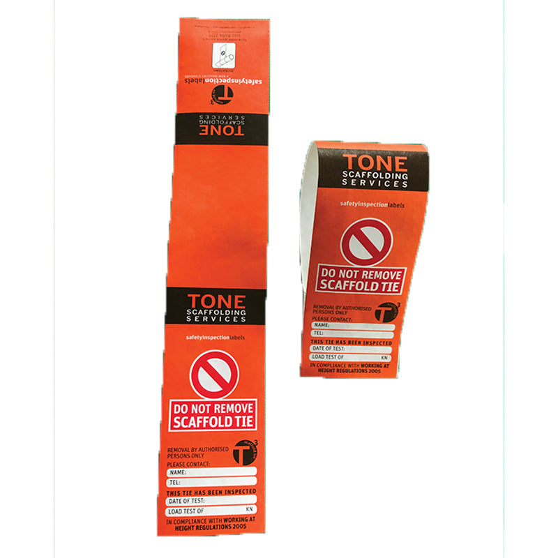 Standard Scaffold Inspection Safety Label – BLCCS