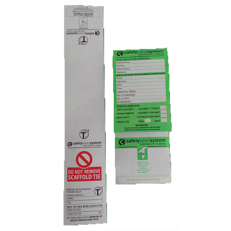 Standard Scaffold Inspection Safety Label – BLCCS
