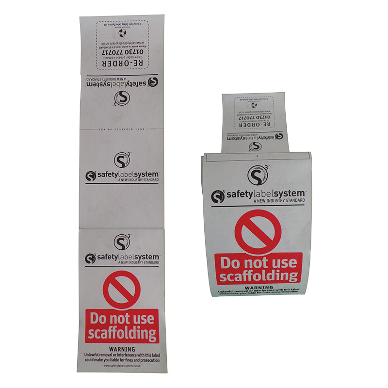 Standard Scaffold Inspection Safety Label — BLCCS