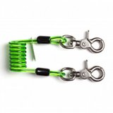 NLG Short Coiled Tool Lanyard, Quick Clip
