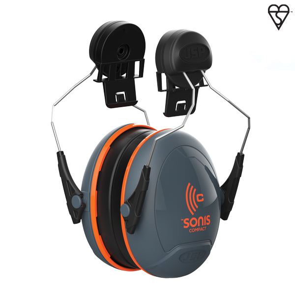 JSP Sonis Compact Low Profile Helmet Mounted Ear Defenders 31db SNR